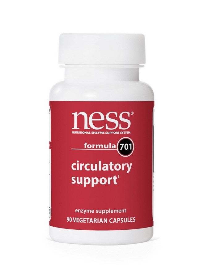 Ness Enzymes - Formula 701 - Circulatory Support - 90 Vegetarian Capsules - Image 1