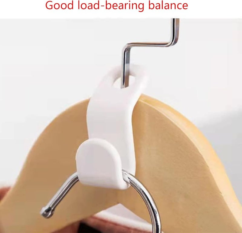 الخطافات البيضاء الممتدة للمعلقات 50 قطعة منظف خزانة موفر للمساحة للمنزل والحائط - Image 3