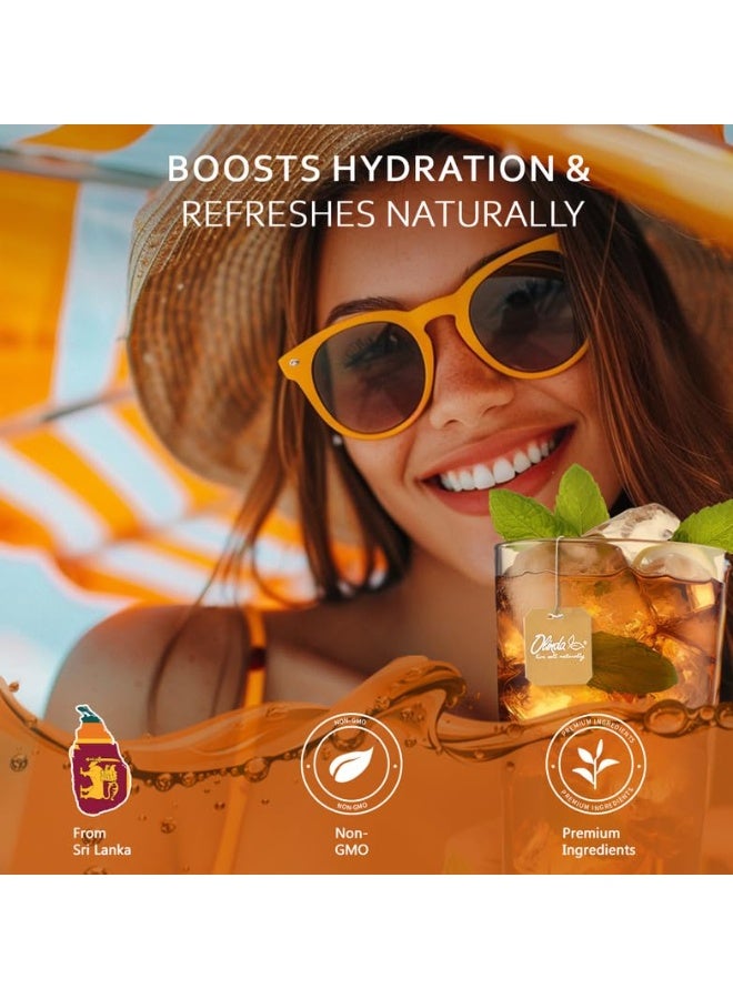 Olinda Organic Lime & Mint Mojito Black Tea 25 Individually Wrapped Tea Bags Sugar Free Refreshing Black Tea Blend For Digestion Hot Or Iced Brew Christmas Holiday Gift For Women & Tea Lovers 50 G - Image 2