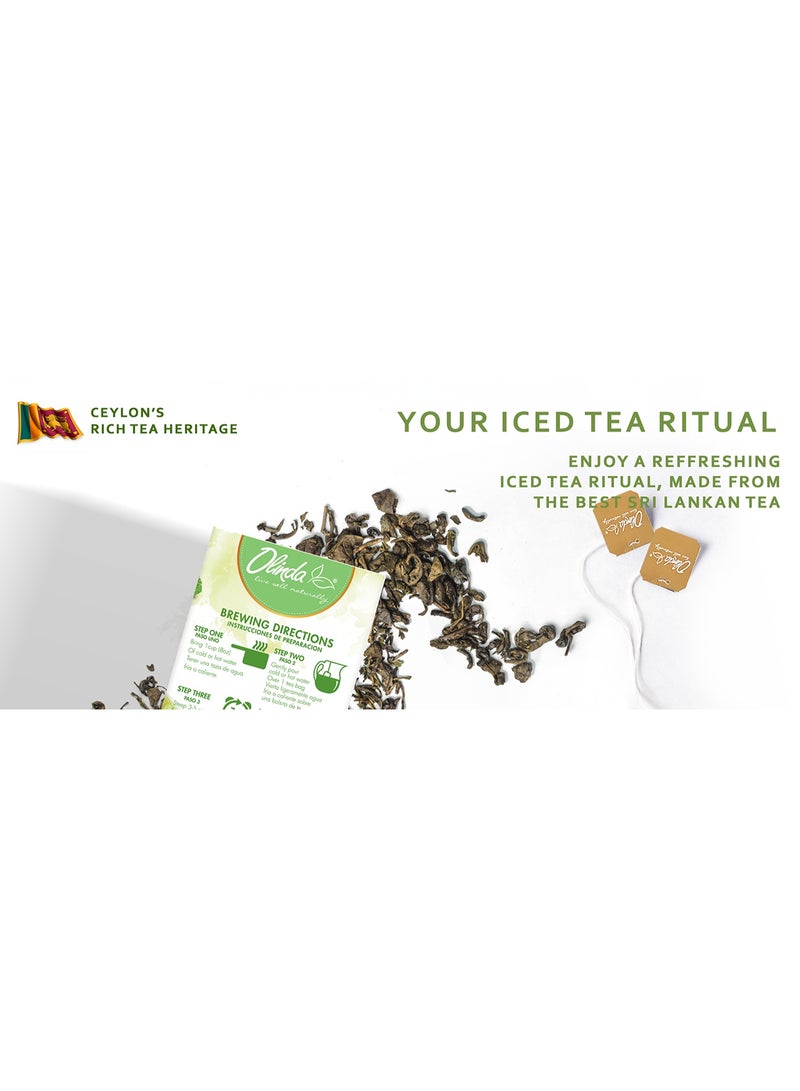 Olinda Organic Lime & Mint Mojito Black Tea 25 Individually Wrapped Tea Bags Sugar Free Refreshing Black Tea Blend For Digestion Hot Or Iced Brew Christmas Holiday Gift For Women & Tea Lovers 50 G - Image 3