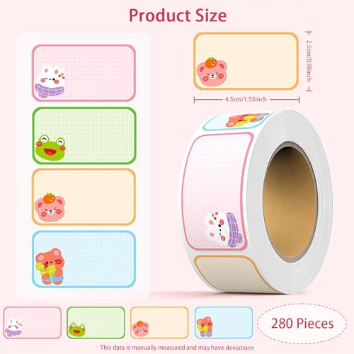 Zytiqt 280 Pieces Stickers for Books Cover Name, Waterproof Name Labels for Kids School, Labels for Kids School Supplies, Waterproof Stickers for Bottles, Kitchen Stickers for Jars - Image 2