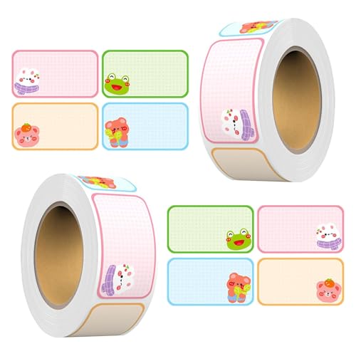 Zytiqt 280 Pieces Stickers for Books Cover Name, Waterproof Name Labels for Kids School, Labels for Kids School Supplies, Waterproof Stickers for Bottles, Kitchen Stickers for Jars - Image 1