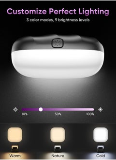 KASTWAVE LED Video Light, Selfie Light with Front & Back Phone Clip, Selfie Light for iPhone, with 3 Light Modes, Portable Light for TikTok, Makeup, Vlog, Selfie, Live Stream  - Image 5