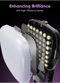 KASTWAVE LED Video Light, Selfie Light with Front & Back Phone Clip, Selfie Light for iPhone, with 3 Light Modes, Portable Light for TikTok, Makeup, Vlog, Selfie, Live Stream  - Image 4