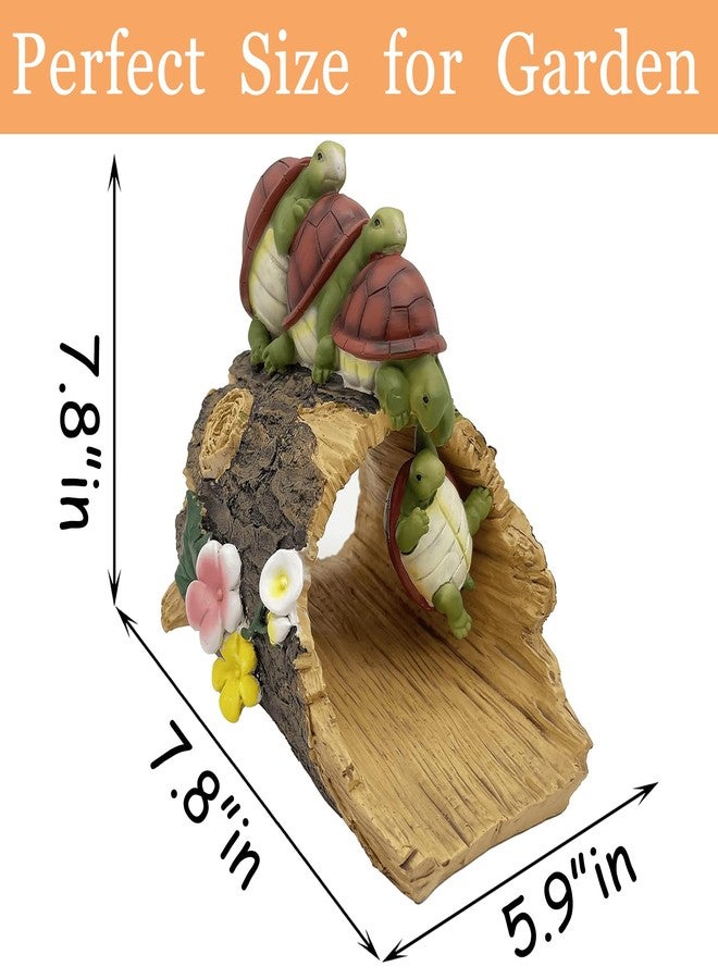 Teaeeno Turtle Gutter Downspout Extension Decoration,2.6"×3.6" Downspout Extender Diverter Splash Block Sculpture Outdoor Decor,Animal Resin Statue Ornaments, for Garden, Terrace, Lawn, Yard - Image 3