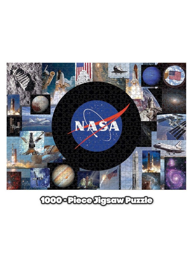 Toynk - The Final Frontier Nasa Space Puzzle For Adults And Kids ; 1000 Piece Jigsaw Puzzle Toy ; Interactive Brain Teaser For Family Game Night ; 29 X 20 Inches - Image 1