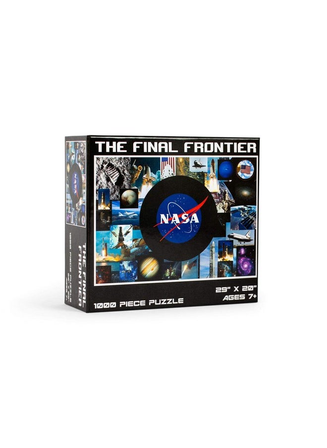 Toynk - The Final Frontier Nasa Space Puzzle For Adults And Kids ; 1000 Piece Jigsaw Puzzle Toy ; Interactive Brain Teaser For Family Game Night ; 29 X 20 Inches - Image 1