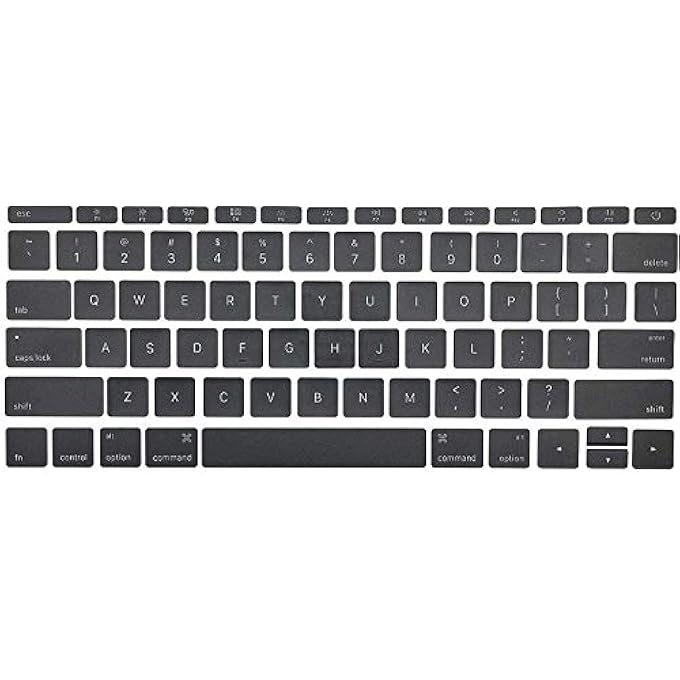 REPLACEMENT INDIVIDUAL KEY CAP SET US KEYBOARD REPLACEMENT KEYCAPS KEYS QWERTY FOR MACBOOK PRO RETINA 13"/15" A1706 A1707 2016 2017