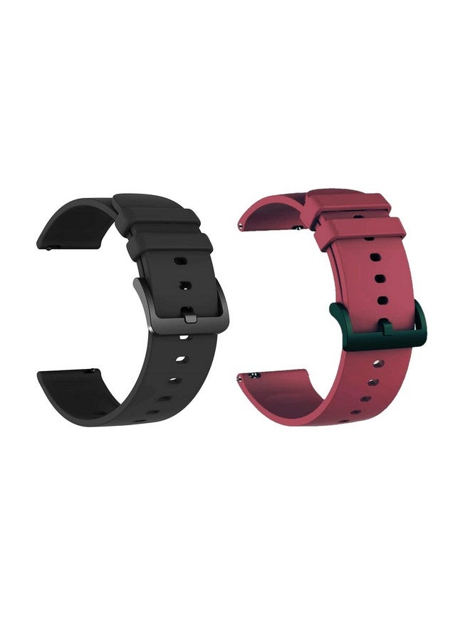 اي اي كيه كوليكشن حزام سيليكون مقاس 22 مم من مجموعة IIK للساعات الذكية | مجموعة كومبو من الأشرطة متوافقة مع Noise وFireboltt وBoat Xtend وPebble وBoat وBoat Flash وNoise Color fit وUltra Smart Watch وجميع الساعات - Image 1