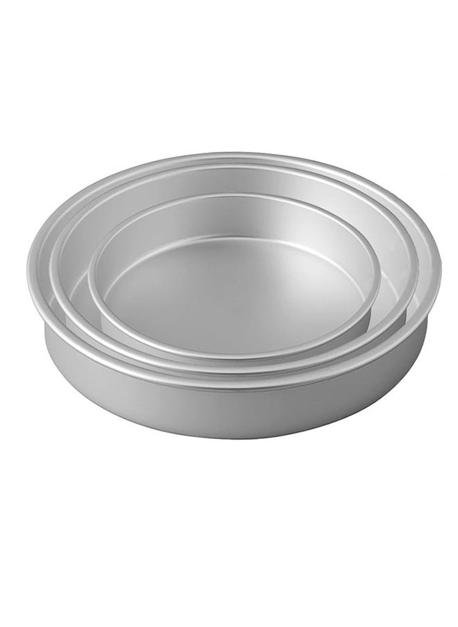 Majestic Round Baking Trays and Pans 3-Piece Set – Premium Aluminium Deep Baking  Pans (26, 30, 32 cm) – Ideal for Cakes, Pies, Lasagna, Roasting & Serving – Oven, Freezer & Dishwasher Safe  - Image 1