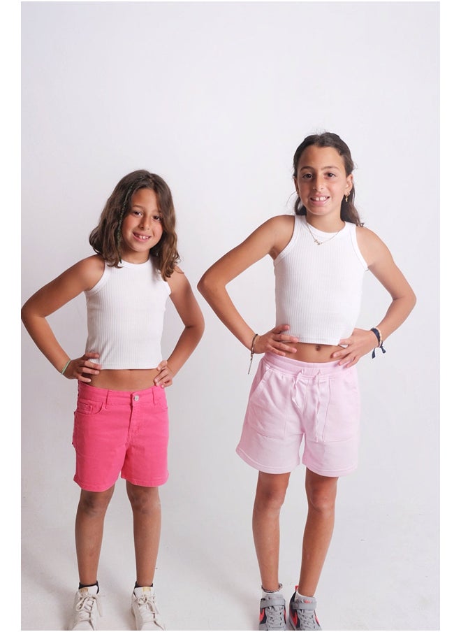 playmore - White Ribbed Tank Top - Image 1