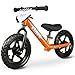 KRIDDO Toddler Balance Bike 2 Year Old Age 18 Months to 5 Years Old 12 Inch Push Bicycle with Customize Plate 3 Sets of Stickers Included Gift Bike for 23 Boys Girls Orange - Image 4