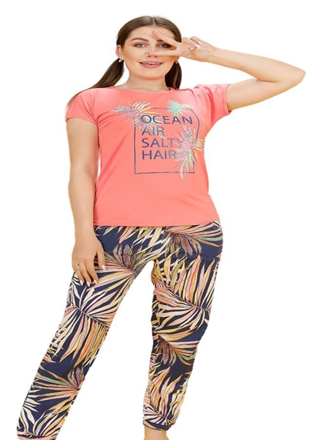 Ganna Women's short sleeve cotton pajamas - PJ 942