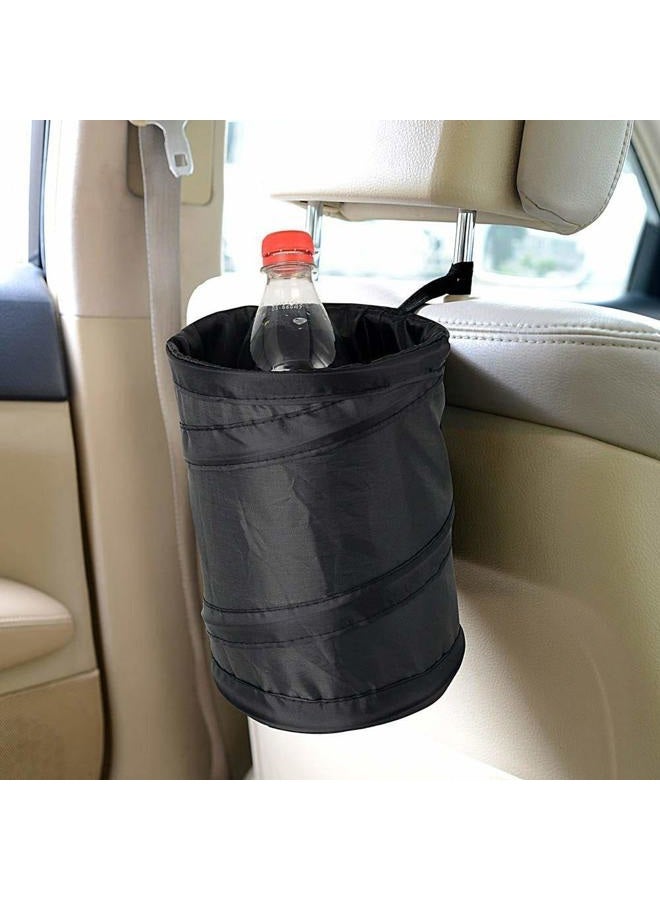 Ecloud Shop ® 2 PCS Portable Foldable Car Trash Can Universal Foldable Car Waste Paper Bin Hanging Storage Box Travel Bag - Image 2
