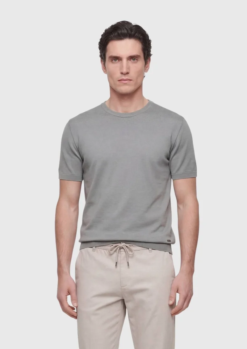 رامسي تيشيرت قطني سادة من المنك 100%