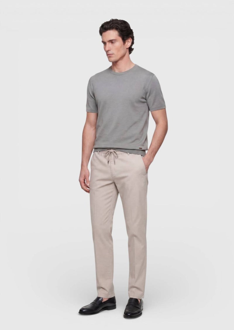 RAMSEY Mink Plain 100% Cotton T-Shirt - Image 3