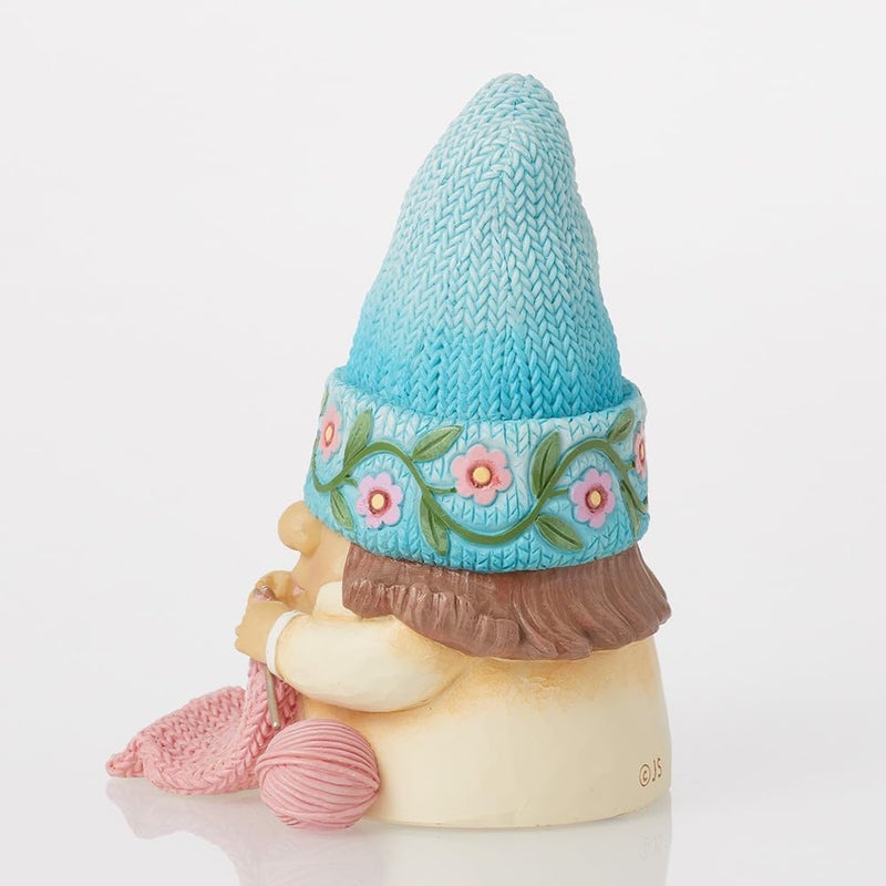 Enesco Jim Shore Heartwood Creek Gnome Knitting Figurine- Stone Resin Hand Painted Crafted Collectible Gnomes Mini Figurines Home Decor Statue, 3.94 Inch - Image 2