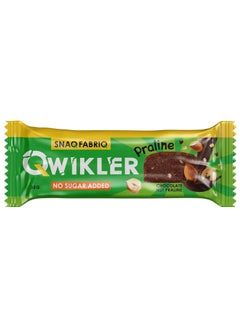 Snaq Fabriq Qwikler Bar with Chocolate Nut Praline No Sugar Added 12x35g  - Image 2
