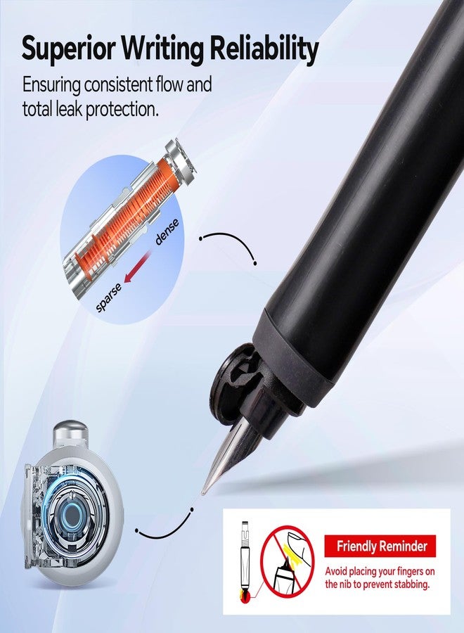WRITECH قلم حبر قابل للسحب من WRITECH Clictek: خراطيش حبر أسود برأس رفيع - Image 3