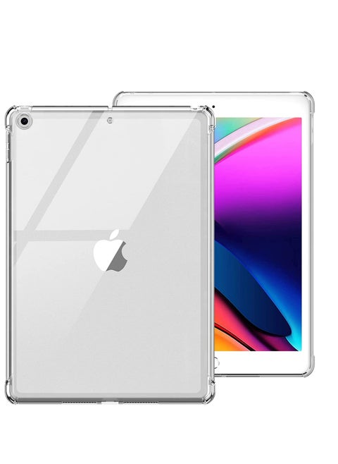 Case for iPad 9th/8th/7th Generation iPad 10.2 Case 2021&2020&2019, Transparent Clear Shockproof TPU Protective Case (Clear)
