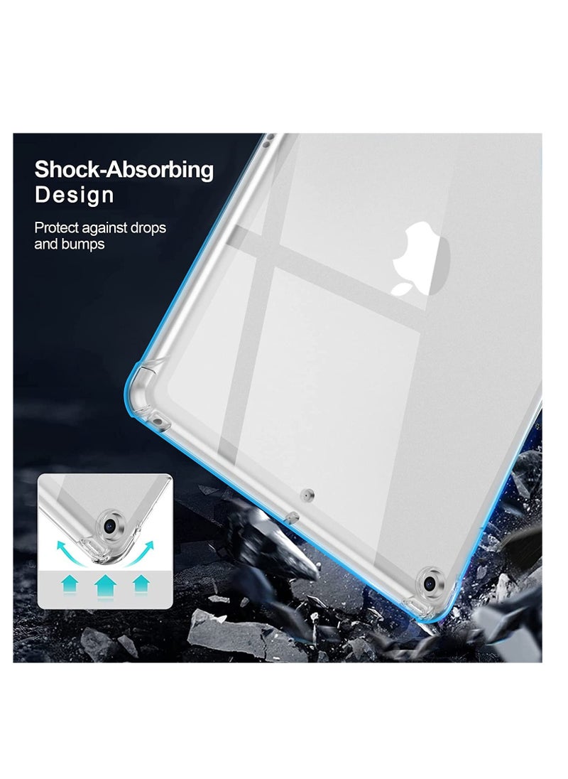 Case for iPad 9th/8th/7th Generation iPad 10.2 Case 2021&2020&2019, Transparent Clear Shockproof TPU Protective Case (Clear)