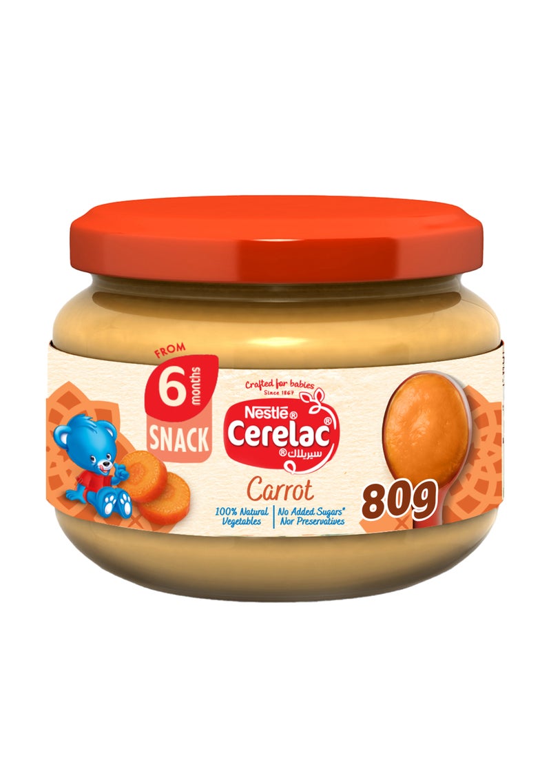 Cerelac Carrot Vegetable Puree Baby Food (6m+) 80gm - Image 1