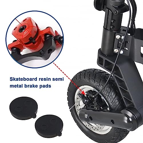 SING F LTD 4Pcs Scooter Brake Pads Compatible with Kugoo M4/M4 PRO Resin Semi-Metal Brake Pads Scooter Disc Brake Pad Accessories 24x21x4mm Black - Image 3