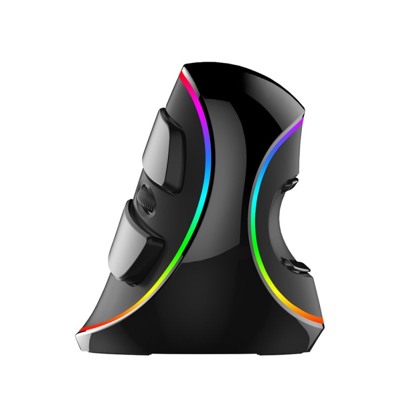 DELUX Ergonomic Mouse Floral Vertical Design Forearm Support Wrist Pain Relief - 5 Adjustable DPI 4000 DPI Optical Sensor USB Mouse for Daily Work Gaming - Image 1