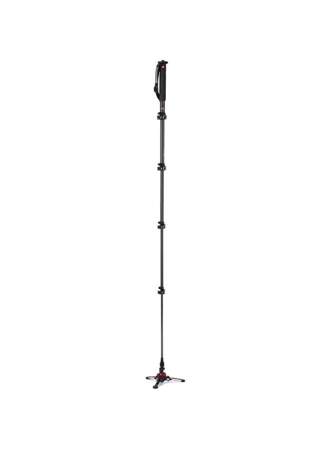 Manfrotto MVMXPROC5، monopod من ألياف الكربون 5 أقسام، قاعدة فلويد تك، نظام قفل سريع للطاقة، محمول، تصوير فيديو احترافي، أسود - Image 4