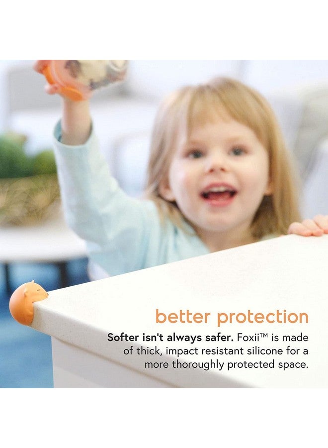 Quark Foxii Table Corner Protectors - Thick, Impact-Resistant Silicone - Cute Baby Proofing Corner Bumpers for Furniture - Easy to Remove with 3M Adhesive - 4 x Table Corner Guards - Image 4