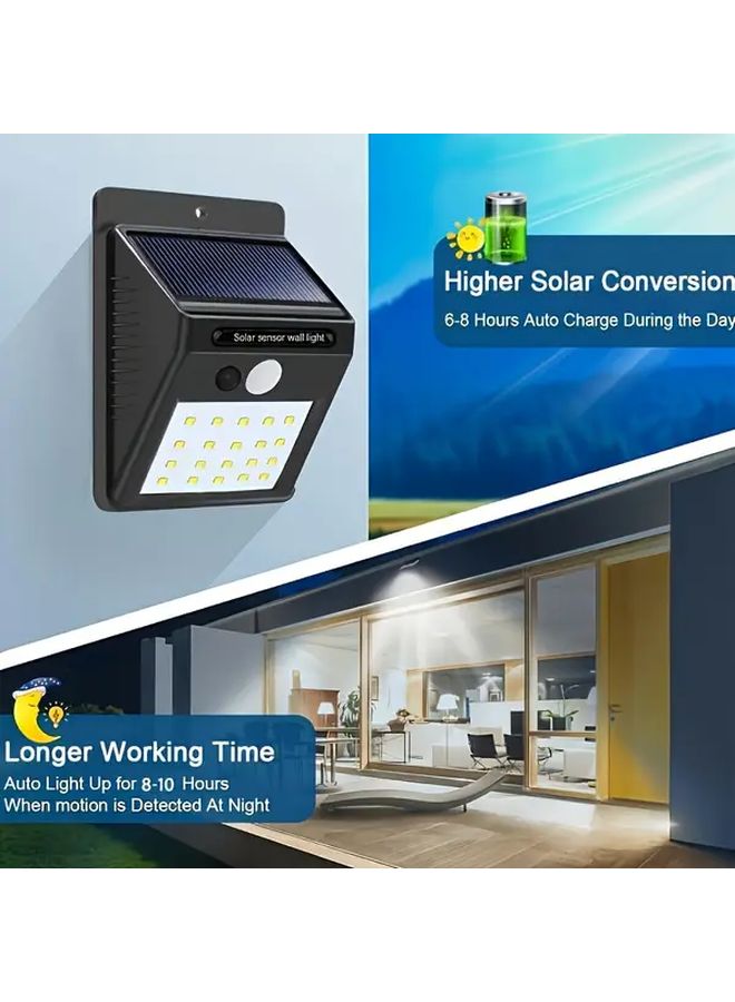 2 Pack Outdoor Solar Lights 20 LED 3 Modes Motion Sensor Flood Light For Garden - Image 5