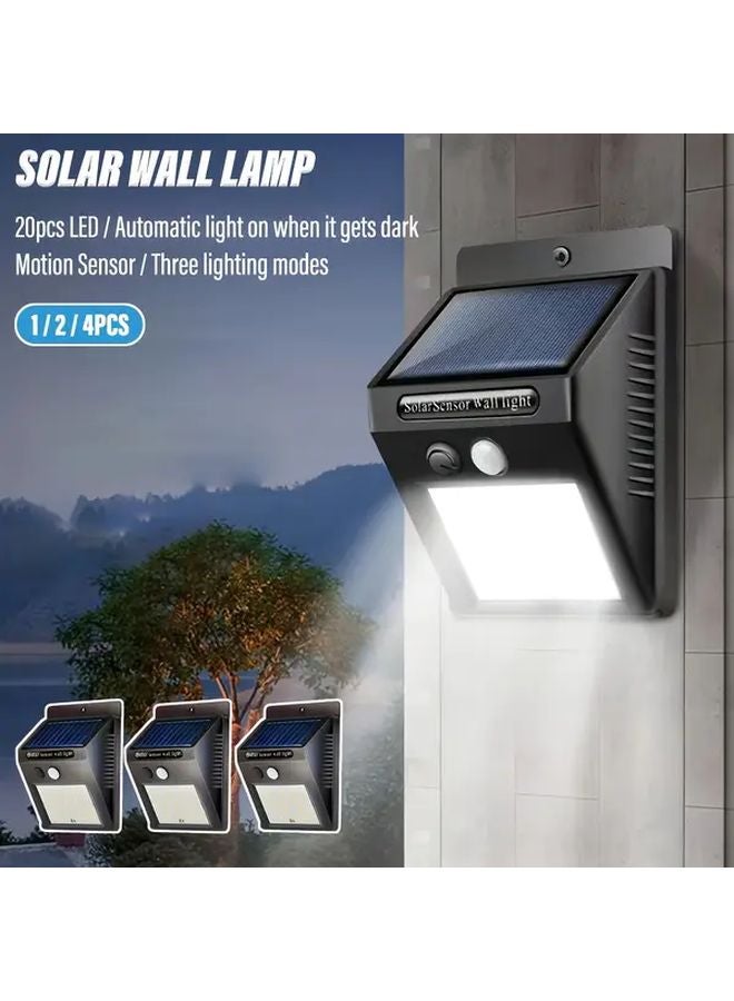 2 Pack Outdoor Solar Lights 20 LED 3 Modes Motion Sensor Flood Light For Garden - Image 2