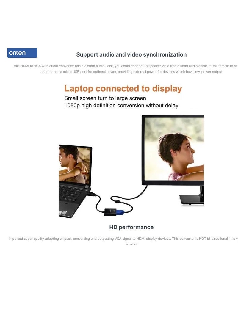 onten Onten otn-5165 VGA to 2K HDMI Adapter  - Image 5
