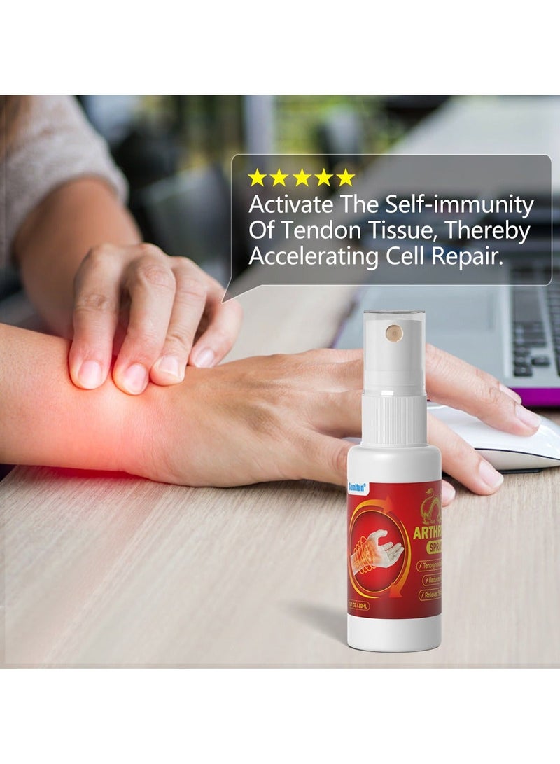 Sumifun 2-PACKS Tenosynovitis Spray, Thumb and Wrist Care Spray, Wrist and Finger Joint Pain Relief, Natural Plant Extract 30ml*2 - Image 5