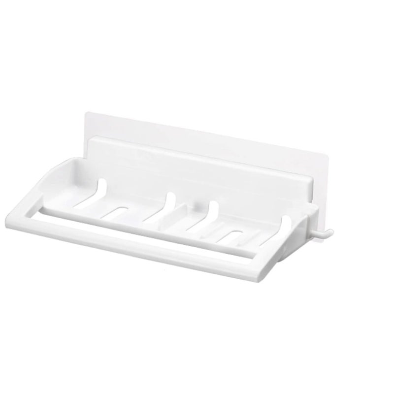 RONTENO Magic Sticker Multi Functional Soap Dish Wall Holder (Cream, Small) - Image 1