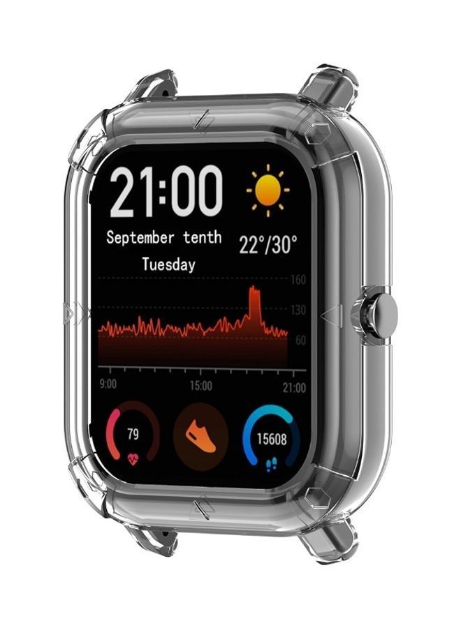 NIBEMINENT TPU Smart Watch Protective Bumper Case for Huami Amazfit GTS Clear  - Image 4