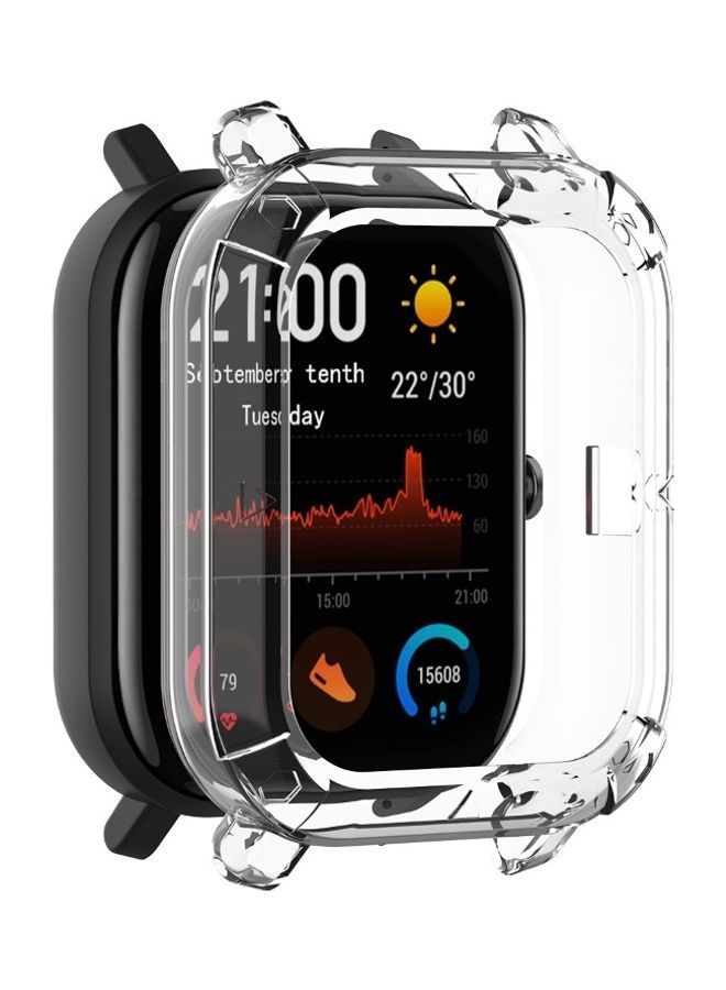 NIBEMINENT TPU Smart Watch Protective Bumper Case for Huami Amazfit GTS Clear  - Image 3