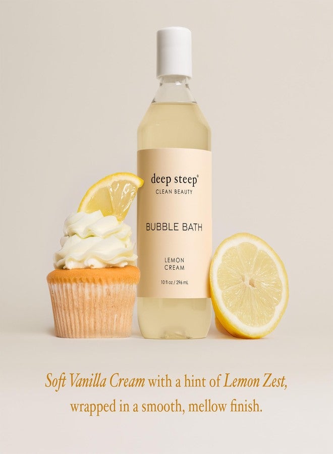Deep Steep حمام فقاعات عميق، كريمة الليمون، 10 أونصة - نقع مهدئ مع زبدة الشيا، زيت الأركان، الألوة فيرا وزيت جوز الهند - نباتي، خالي من الكبريتات، جمال متوازن الرقم الهيدروجيني - Image 4