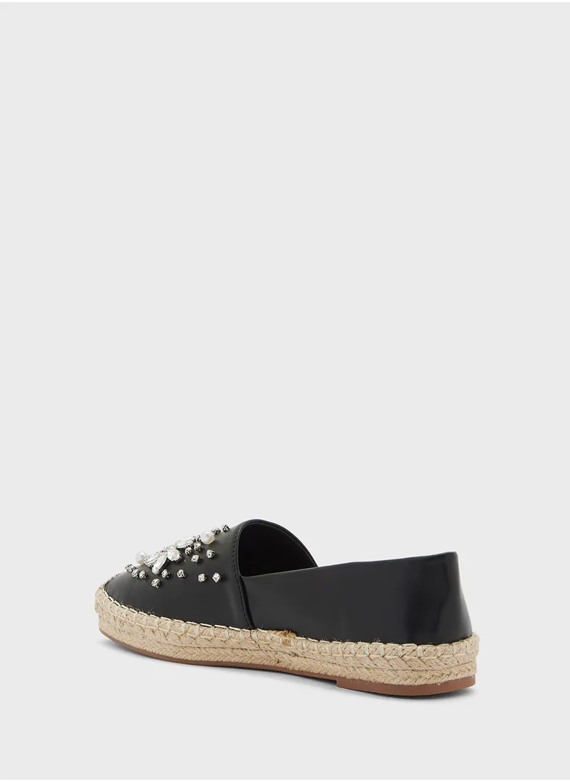 ELLA Floral Diamante Espadrille