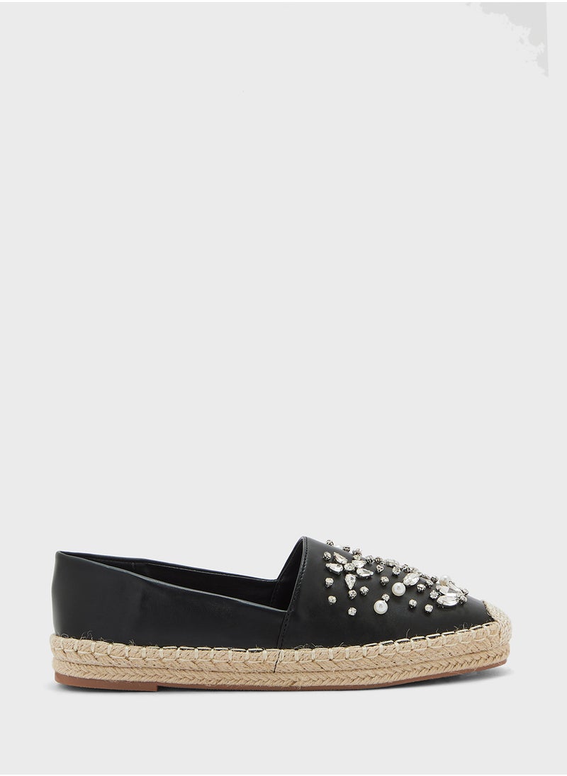 ELLA Floral Diamante Espadrille  - Image 1