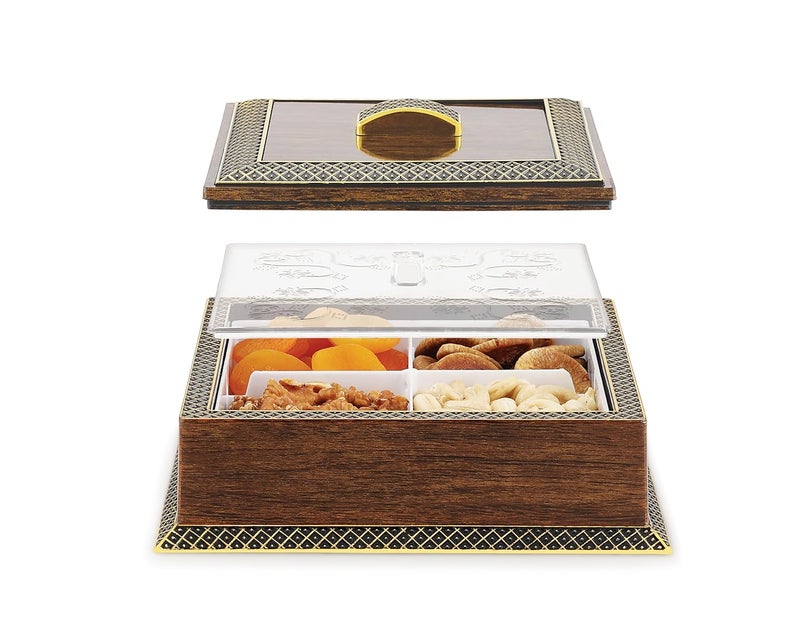 Nabhya Pine Nut Multipurpose Dry Fruit Storage Box 100 Airtight Container Serving Box For Festival Gifting Set Kitchen Accessories Items Brown Big - Image 2