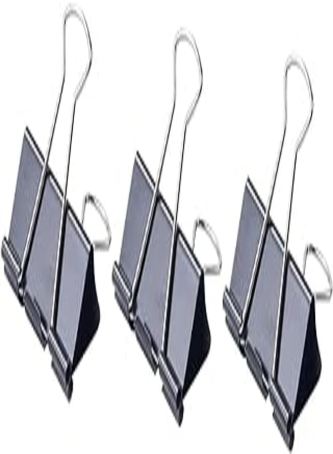 Deli e38561 binder clips - pack of 12-51 mm.