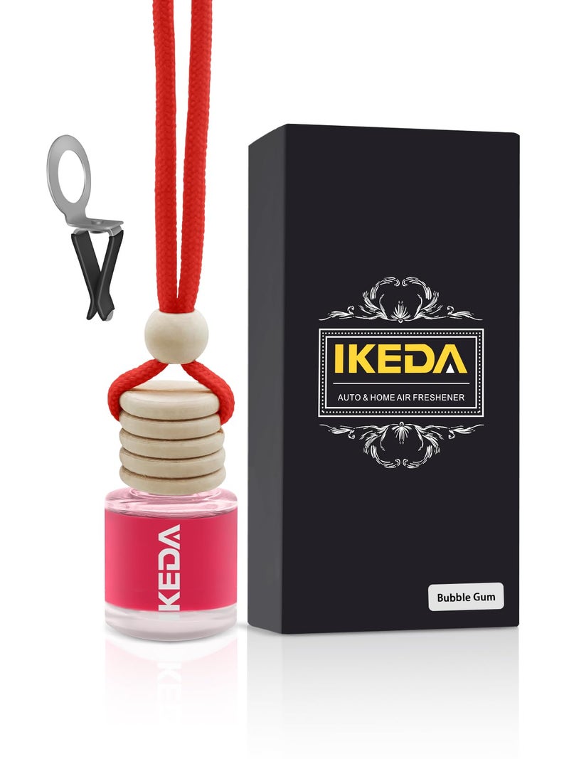 Ikeda Car Air Freshener: Hanging Car Smell Air Freshener | 10ml Hanging Car Perfume | Long Lasting Fragrance | Strong Scents Diffuser for Auto Home (Bubble gum|Circular) - Image 1