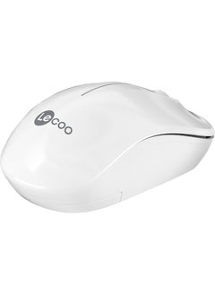 lecoo WS206 Wireless 1200DPI 3-Button Optical Mouse White  - Image 4