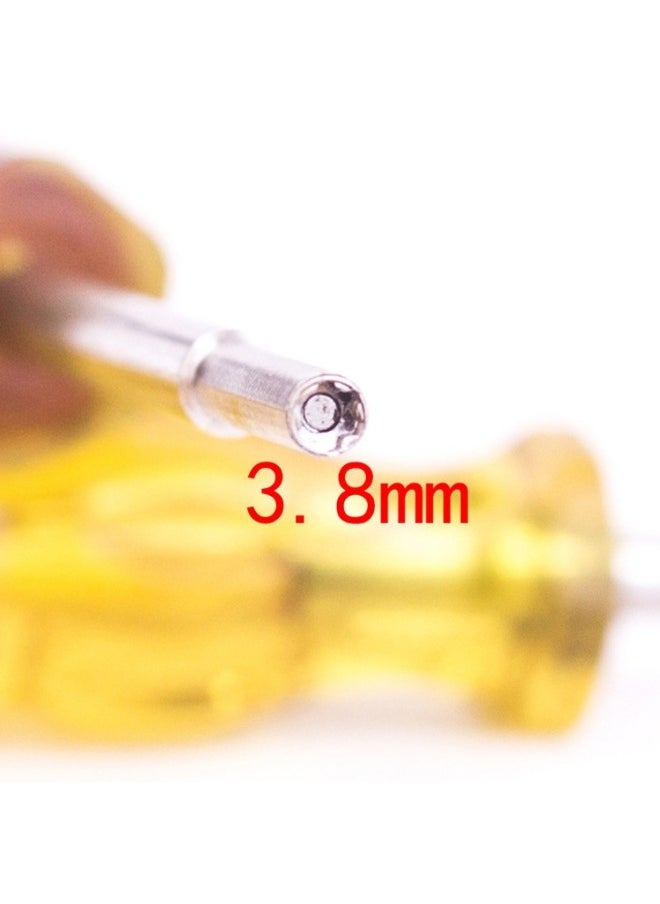 Generic - 4 Pieces Sell Disassembly Tool Screwdriver Socket Suitable For Nintendo N64 / SFC / GB / NES / NG-Color:Orange Yellow 3.8mm - Image 1