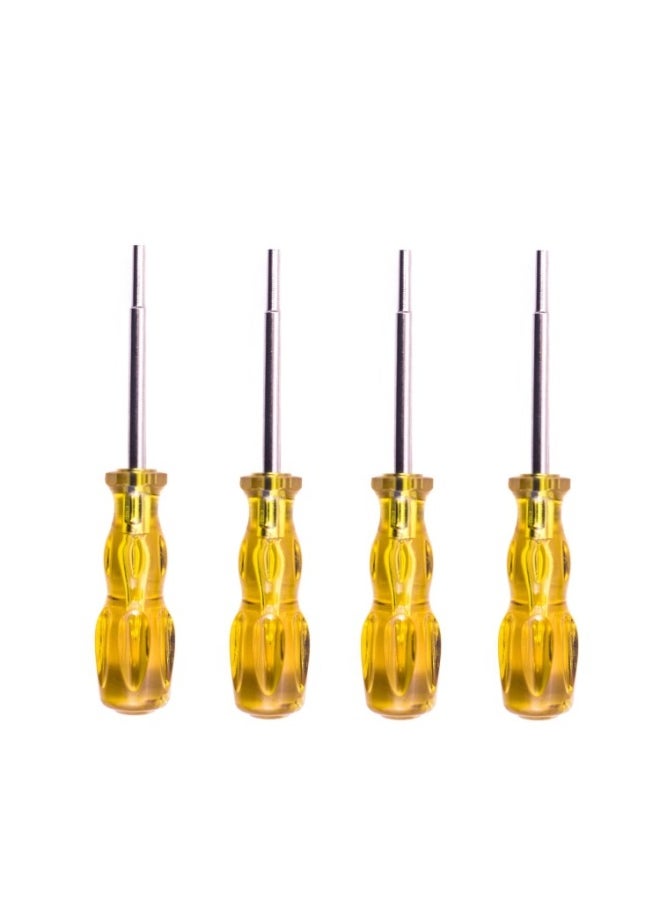 Generic - 4 Pieces Sell Disassembly Tool Screwdriver Socket Suitable For Nintendo N64 / SFC / GB / NES / NG-Color:Orange Yellow 3.8mm - Image 1