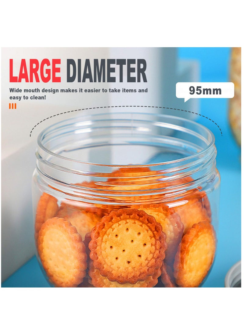 Excefore Glass Jars with Screw Airtight Lids, Cute Wide Mouth Bottle Glass Storage Jars with Lids for Food Candy Grain Kitchen, Cat Claws Overnight Oats Containers Jars Small Stackable Canning Jar, Set of 3 - Image 5