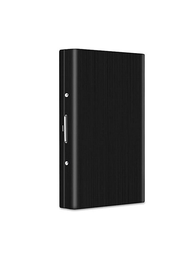 Stealodeal Black RFID Protector Stainless Steel Debit/Credit/ATM 8 Slots for Men & Women Card Holder Wallet (Black) - Image 1