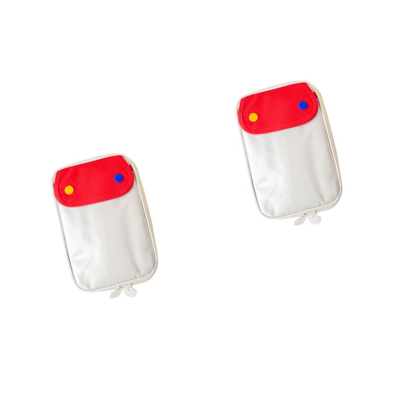 2pcs Pen Storage Bag Students Stationery Bag Lovely Pen Pouch Large Capacity Pen Pouch - Image 1