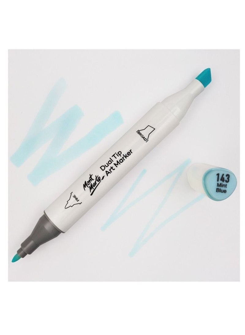 Mont Marte Dual Tip  Premium Art Marker Mint Blue - Image 2